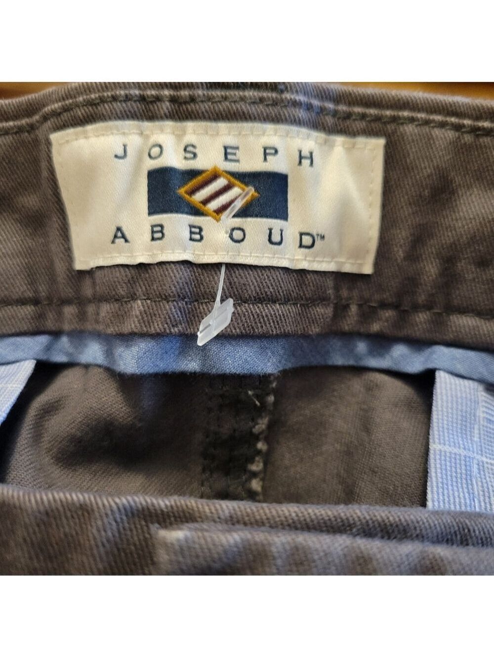 Joseph Abboud Dark Gray Chinos 32x32, But The Length Is 25.5in - Picture 3 of 5